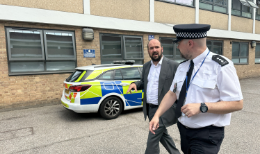 Richard with Police in Basildon