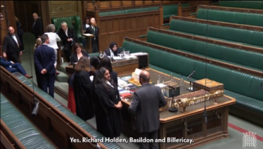 Richard Holden Taking Oath