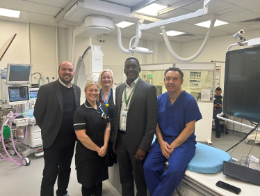 Richard with the team at the Essex Cardiothoracic Centre